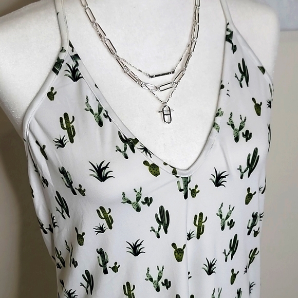 Woman's Incredibly Soft Cactus V-Neck Strappy Nightgown Dress - Picture 2 of 5